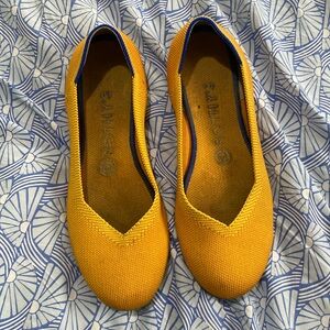 Rothy’s The Flat shoes size 8 yellow